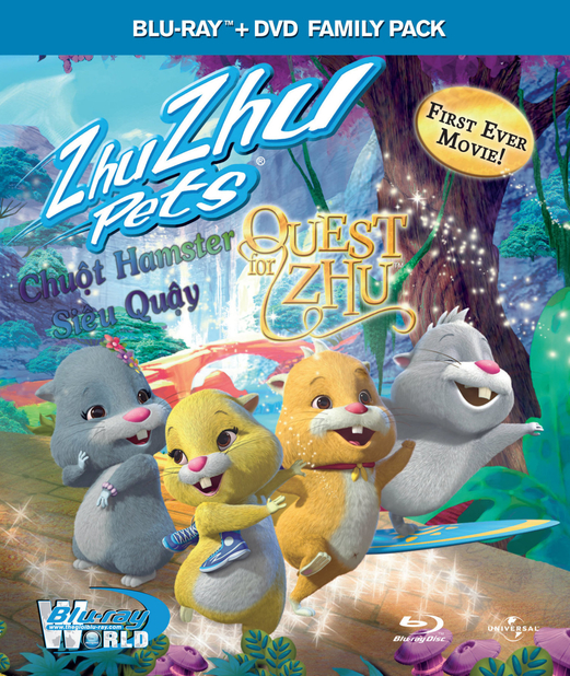 D059. Quest for Zhu - Chuột Hamster Siêu Quậy 3D 25G (DTS-HD 5.1)  